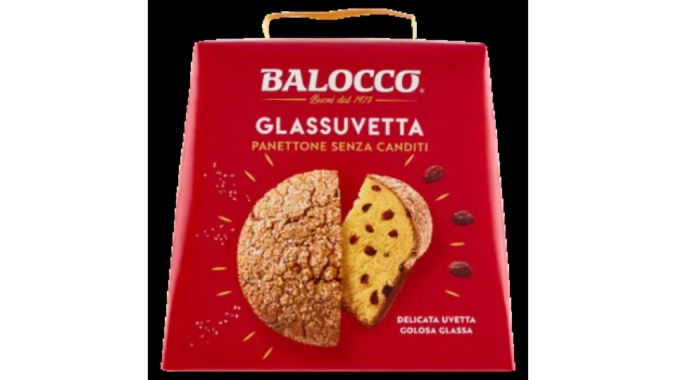 Balocco Glassuvetta Panettone Senza Canditi 750 g