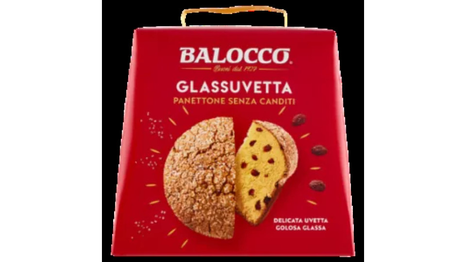 Balocco Glassuvetta Panettone Senza Canditi 750 g