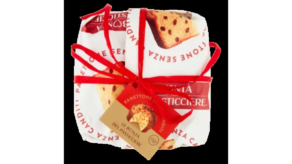 Le Bontà Del Pasticciere Panettone Senza Canditi Incartato 1 Kg