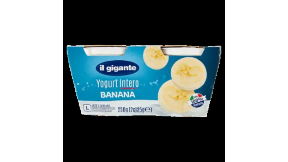 IL GIGANTE Yogurt Intero Banana 2 x 125 g