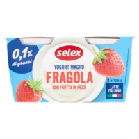 Selex Yogurt Magro Fragola 2x125 g