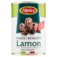 D'Amico Fagioli Borlotti Lamon 400 g