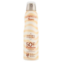 Hawaiian Tropic Hydrating Protection Lozione Solare Protettiva Spray Continuo SPF 50 Alta 220 ML