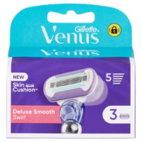 Gillette Venus Lamette Rasoi Donna Deluxe Smooth Swirl Per Rasoio a 5 Lame, Confezione Da 3