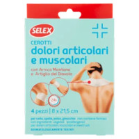 Selex Cerotti Per Dolori Articolari e Muscolari 8x21,5 Cm 4 Pezzi