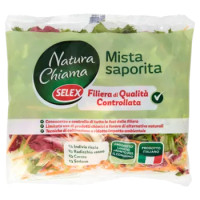 Selex Natura Chiama Insalata Mista Saporita Lavata e Pronta Per Il Consumo 160 g