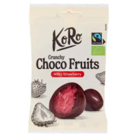 KoRo Crunchy Choco Fruits Milky Strawberry 50 g