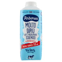 Arborea Molto DìPiù Latte Parzialmente Scremato Pastorizzato a Temperatura Elevata 750 Ml