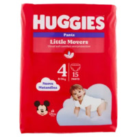 Huggies Little Movers Pants 4 9-14 Kg 15 Pz
