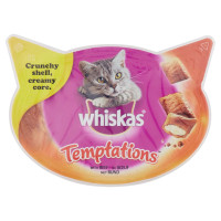 Whiskas, gatto Temptations snack con manzo