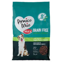 Selex Amico Mio Expert Cane Adulto Di Taglia Medio/Grande Crocchette Con Anatra Fresca Grain Free 3k