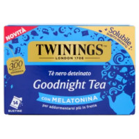 Twinings Goodnight Tea Tè Nero Deteinato Solubile Con Melatonina 14 Bustine The x 4 g