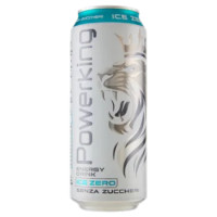 Powerking Energy Drink Ice Zero Senza Zuccheri 500 Ml