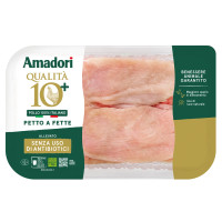 Amadori Qualità 10+ Petto Di Pollo a Fette 0,400 Kg