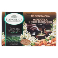L'Angelica Japanese Ritual Tea Tè Genmaicha Aromatizzato Mandorla e Fiori D'Arancio 15 Filtri 22,5 g