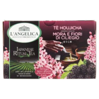 L'Angelica Japanese Ritual Tea Tè Houjicha Aromatizzato Mora e Fiori Di Ciliegio 15 Filtri 22,5g