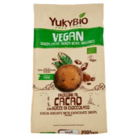 YukyBio Vegan Frollini Al Cacao Con Gocce Di Cioccolato 250 g