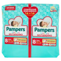 Pampers Baby-dry Mutandino 3XL 14 + 14 Pz