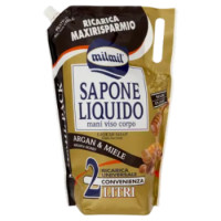 Milmil Sapone Liquido Argan & Miele Ricarica Universale Ecologica 2 Litri