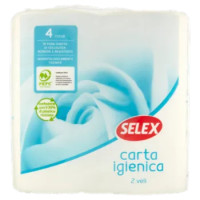 Selex Carta Igienica 2 Veli 4 Rotoli