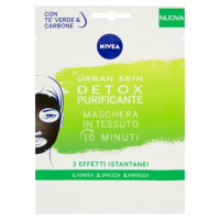 Nivea Urban Skin Detox Purificante Maschera In Tessuto 10 Minuti 1 Pz