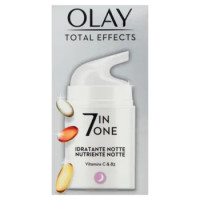 Olay Crema Viso Notte Total Effects 7in1 - Idratante e Nutriente - Vitamine C & B3 - 50 Ml