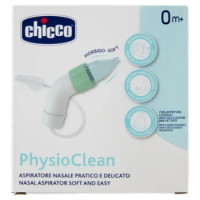 Chicco PhysioClean Aspiratore Nasale Pratico e Delicato 0m+