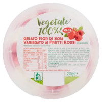 Selex Vegetale 100% Gelato Fior Di Soia Bianco Variegato Frutti Rossi Senza Latte 250 g