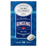 Compagnia Dell'Arabica Puro Arabica Con Vero Estratto Al Ginseng 16 Cialde 112 g
