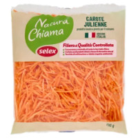 Selex Natura Chiama Carote Julienne Lavate e Pronte Per Il Consumo 200 g