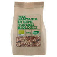 Selex Mix Fantasia Di Semi Tostati Di Lino, Girasole, Zucca e Sesamo Biologici 175 g