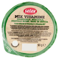 Selex Mix Vitamine Con Mandorle, Nocciole, Mirtilli Rossi e Semi Di Zucca 90 g