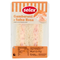 Selex Tramezzini Farciti Gamberetti e Salsa Rosa 2x70 g