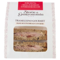 Storie Di Gastronomia Tramezzino Gourmet Farcito Porchetta, Crema Di Burrata e Pomod. Secchi 2x80 g