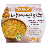 Zerbinati Le Monoporzioni Zuppa Ai 5 Cereali Con Lenticchie e Curry 310 g
