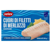 Selex Cuori Di Filetti Di Merluzzo Surgelati 400 g