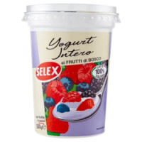 Selex Yogurt Intero Frutti Di Bosco Con Frutta In Pezzi 500 g