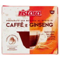 Ristora Caffè e Ginseng Capsule Compatibili Con Macchine Nescafè Dolce Gusto 10 x 17 g