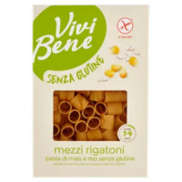 Vivi Bene Senza Glutine Pasta Di Mais e Riso Mezzi Rigatoni Senza Glutine 400 g