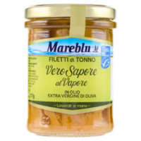Mareblu Vero Sapore Al Vapore Filetti Di Tonno In Olio Extra Vergine Di Oliva 180 g