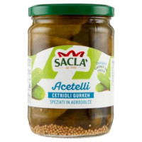 Saclà Acetelli Cetrioli Gurken Speziati In Agrodolce 530 g