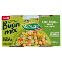 Valfrutta Buon Mix Ceci, Piselli, Mais Con Carote 2 x 140 g
