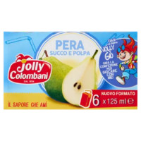 Jolly Colombani Pera Succo e Polpa 6 x 125 Ml