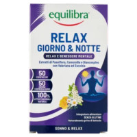 Equilibra Relax Giorno & Notte Relax e Benessere Mentale 50 Compresse 20,5 g