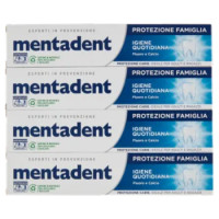Mentadent Protezione Famiglia Igiene Quotidiana 4 x 75 Ml