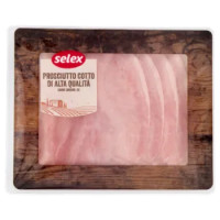Selex Prosciutto Cotto Di Alta Qualità a Fette 120 g