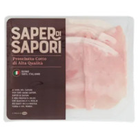 Selex Saper Di Sapori Prosciutto Cotto Di Alta Qualità Nazionale a Fette 120 g