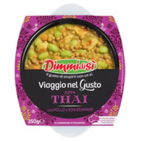 DimmidiSì Viaggio Nel Gusto Zuppa Thai Con Pollo e Soia Edamame 350 g