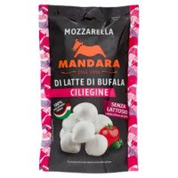 Mandara Mozzarella Di Latte Di Bufala Ciliegine Senza Lattosio 100 g