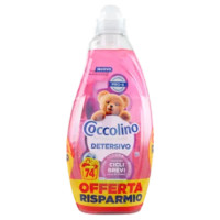 Coccolino Wonder Wash Detersivo Ultra Care 74 Lavaggi 2 x 1480 Ml